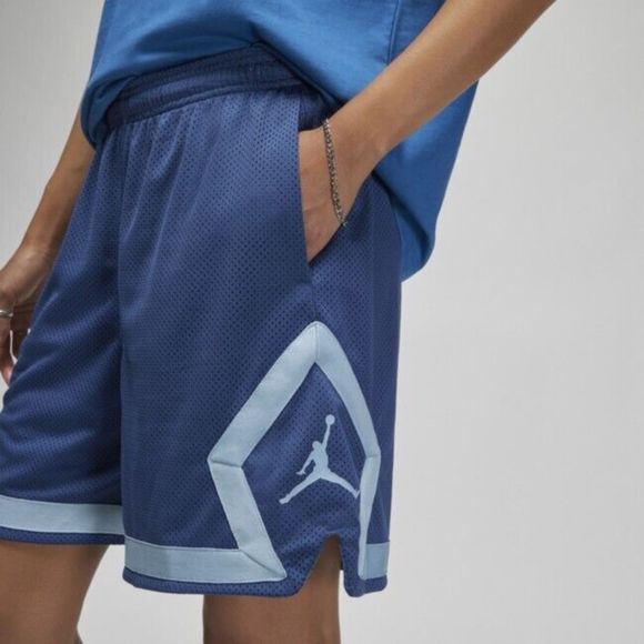 Nike DO5032 469 Women's Sz S Blue Jordan Heritage Diamond Loose Fit Shorts $60 - Picture 10 of 10